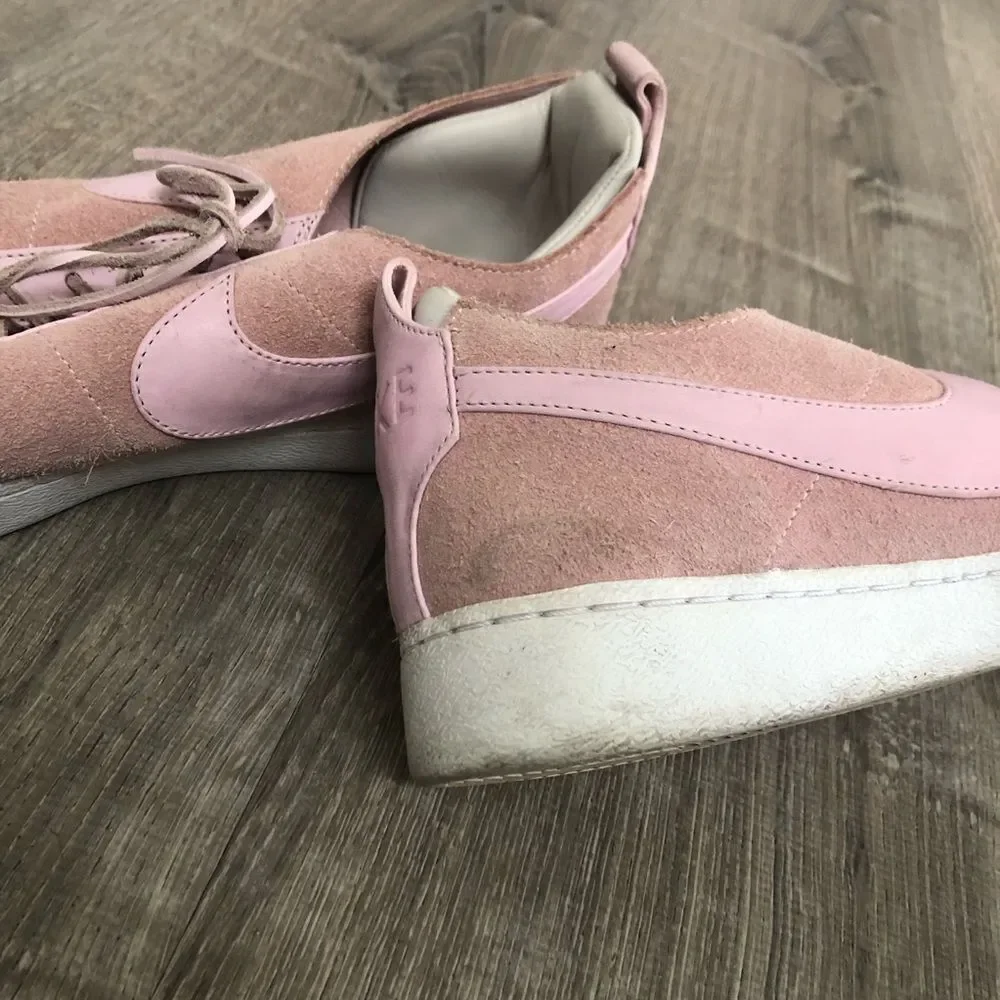 Nike Blazer Low CS Tech Craft Mens Size 13‎ Pink White Athletic Shoes Sneakers
